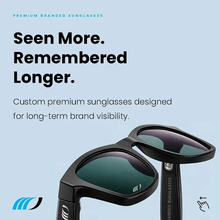 Elevate your brand with premium custom sunglasses Whether you're gearing up f...