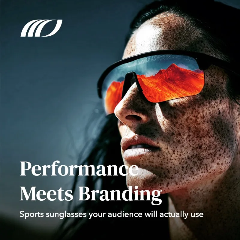 Your audience trains hard. Their gear should keep up.  Sports sunglasses are ...